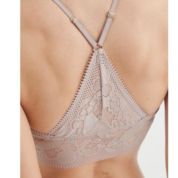 NWT Aerie Paradise Lace Padded Racerback Bralette - Picture 3 of 11